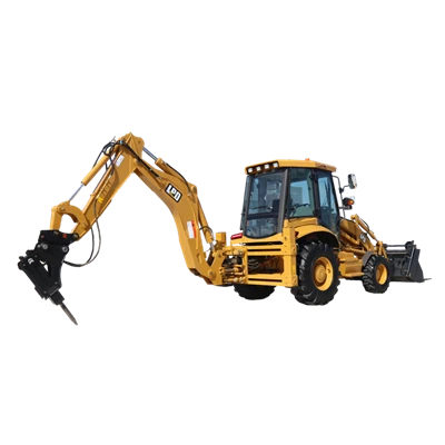 Loader dengan Peralatan Backhoe Kekuatan Penggalian Besar